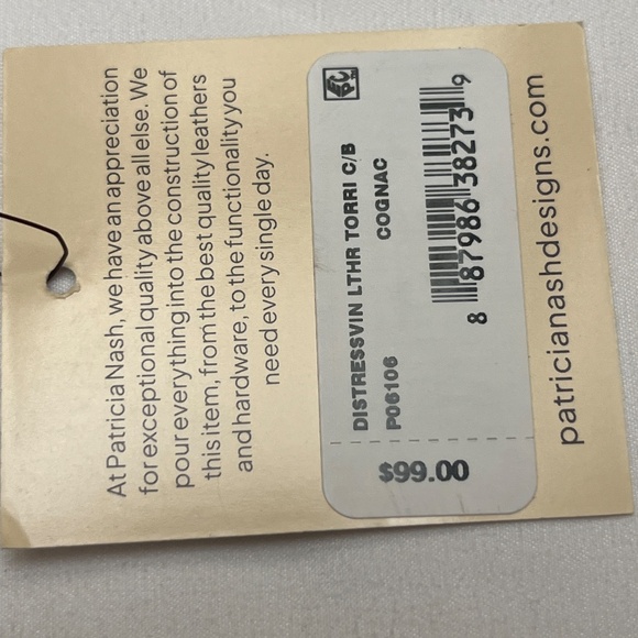 NWT Patricia Nash Brown Leather Crossbody Bag With Shoulder Strap. - Picture 5 of 16